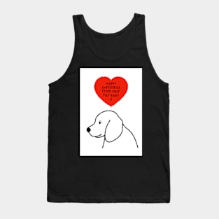 Christmas Greeting From The Dog Tank Top